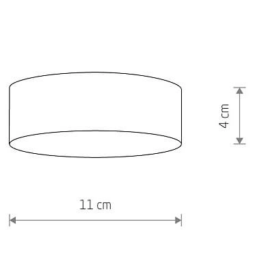 Plafon do salonu Lid Round 10411 Nowodvorski LED 15W 4000K okrągły biały