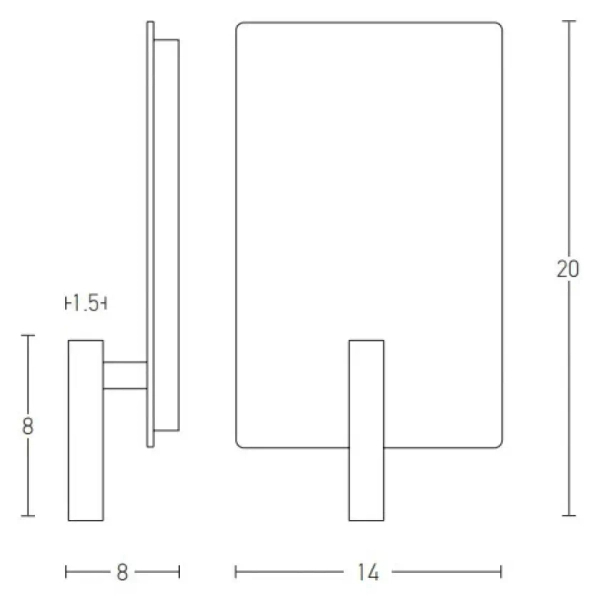 Naścienna lampa do hotelu H41 LED 3+5W 3000K do czytania czarny