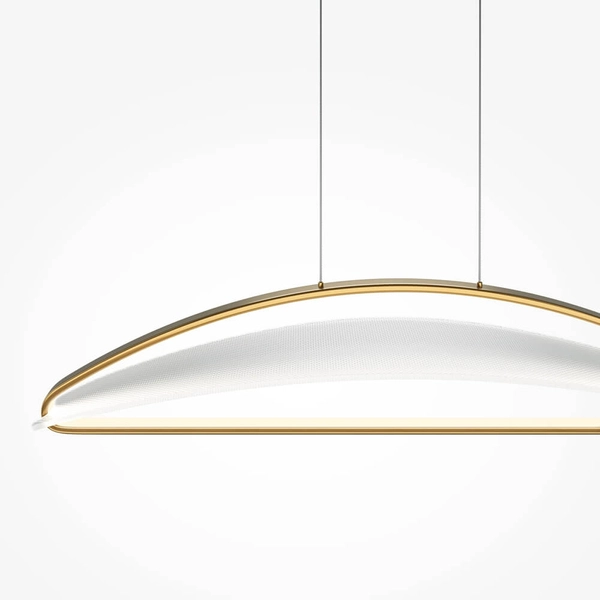 Wisząca lampa Breeze MOD281PL-L34BS3K LED 34W 3000K mosiądz przezroczysty