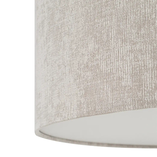 Abażurowa wisząca lampa CEDRO 11666 tkaninowa beżowa