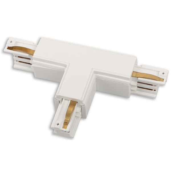 Łącznik w literę T do szyn DOBAC MHT1-T/L-WH TRACK Maxlight lewy biały