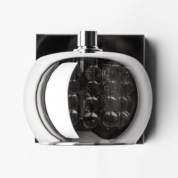 Szklany kinkiet z kryształkami CRYSTAL W0076-01A-B5FZ glamour chrom