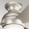 Lampa sufitowa z wentylatorem Sola nikiel KLF-SOLA-34-BN 1xLED 10W 4000K IP23