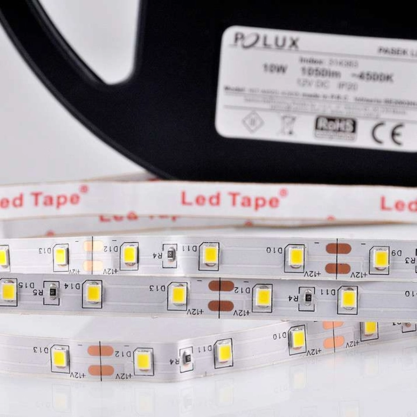 Taśma LED 314383 Polux 10W 4500K biała neutralna IP20 biała