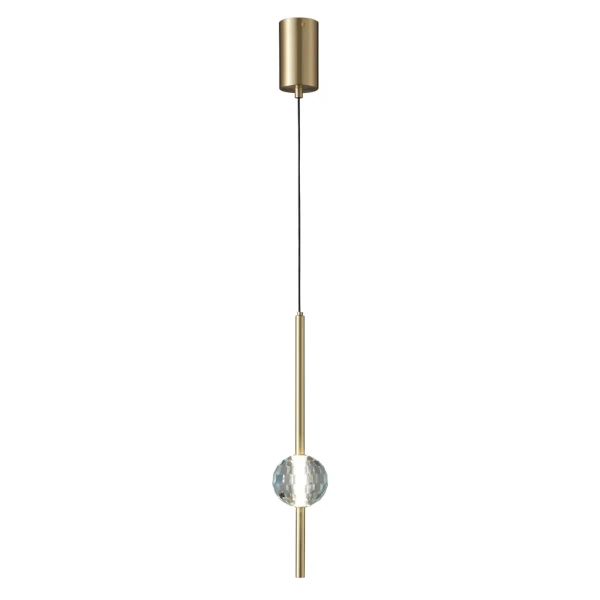 Wisząca lampa Cristalita CGCRISTALITA38 LED 6W 3000K kula mosiądz
