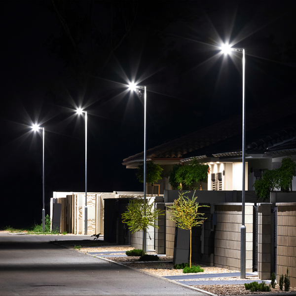 Solarna lampa Via EKO9095 Ekolight LED 150W 6000K z pilotem IP65 czarna