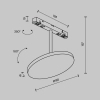 Sufitowa lampa do szyny Plato TR131-2-15W3K-B LED 15W 3000K czarny