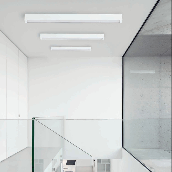 Plafoniera do jadalni STRAIGHT CEILING 7558 biała lampa na sufit
