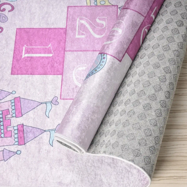 Dziecięcy dywan Klasy 322838 dla dziewczynki prostokątny różowy