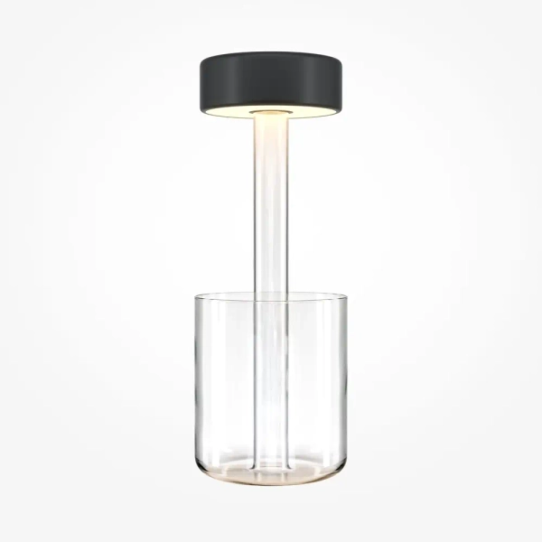 Szklana lampa nocna AI Colaboration MOD229TL-L3B3K1 LED 3W 2200-4000K czarna