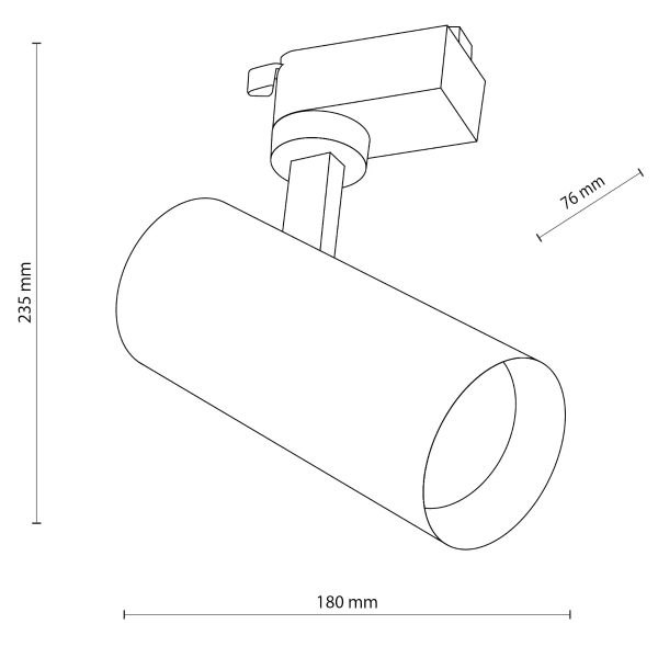 Ledowa lampa do szyn 1-fazowych Tracer 18180 LED 20W 2700-6000K biały
