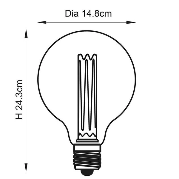 Energooszczędna żarówka Globe 77112 E27 2,5W 140lm 2600K przezroczysty