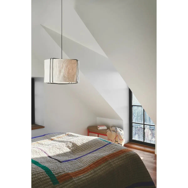 Wisząca lampa do sypialni CARDINE 2312403001 nad łóżko biały