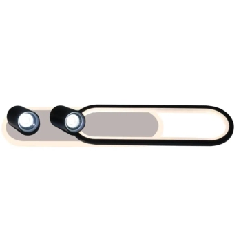 Owalna lampa ścienno-sufitowa Parma LP-0612/1C L WH LED 18W CCT biała