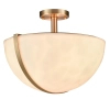 Lampa sufitowa do salonu Drayton C03395BR półkula metalowy mosiądz