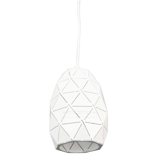 LAMPA wisząca HARLEY MDM-3480/1 W Italux metalowa OPRAWA geometryczny zwis biały