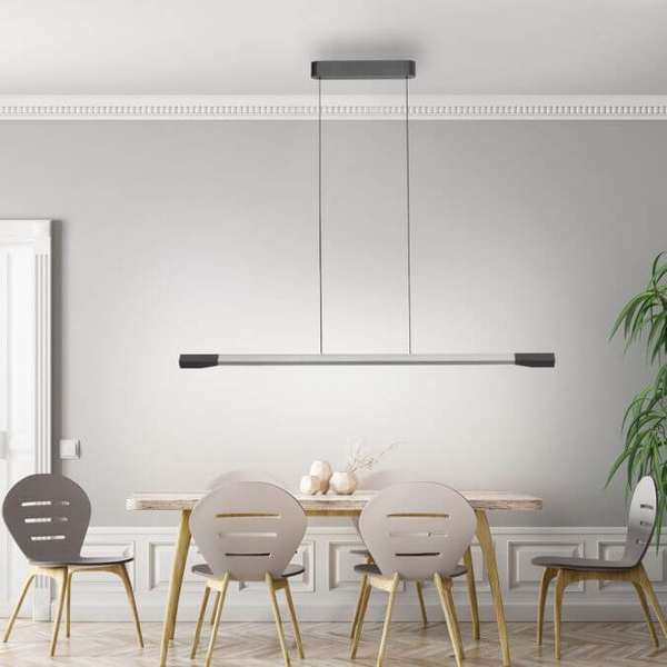 Wisząca lampa listwa HOOP 2732-33 LED 24W 3000K antracyt srebrny
