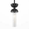 Wisząca lampa Kioto MOD178PL-01B marmurowa czarna biała