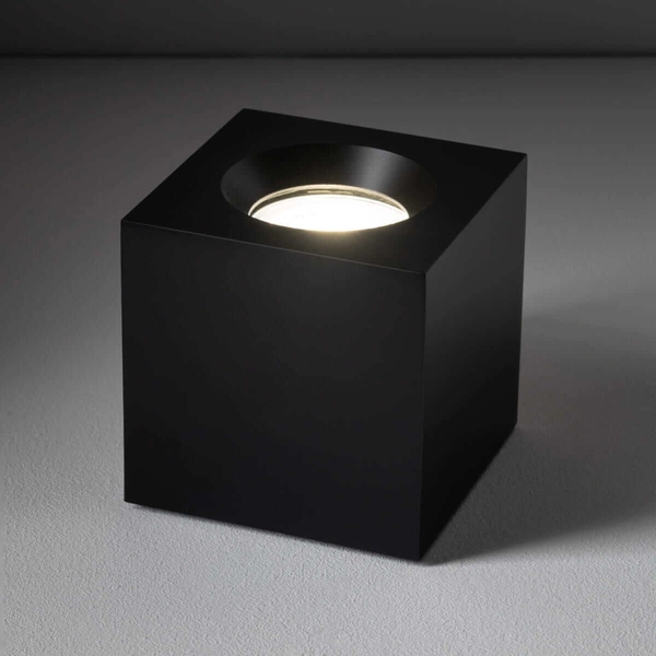 Punktowa sufitowa lampa Parana 10718 IP44 kwadrat łazienkowa czarna