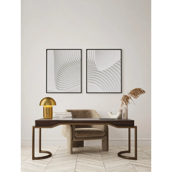 Nocna lampka grzybek LOMENTA LE45582 LED 2W 3000K USB dotykowa złota