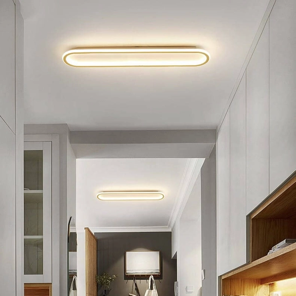 Owalna lampa sufitowa ABR-PLKO-25W-40CM-CCT LED 25W 3000-6000K biały złoty