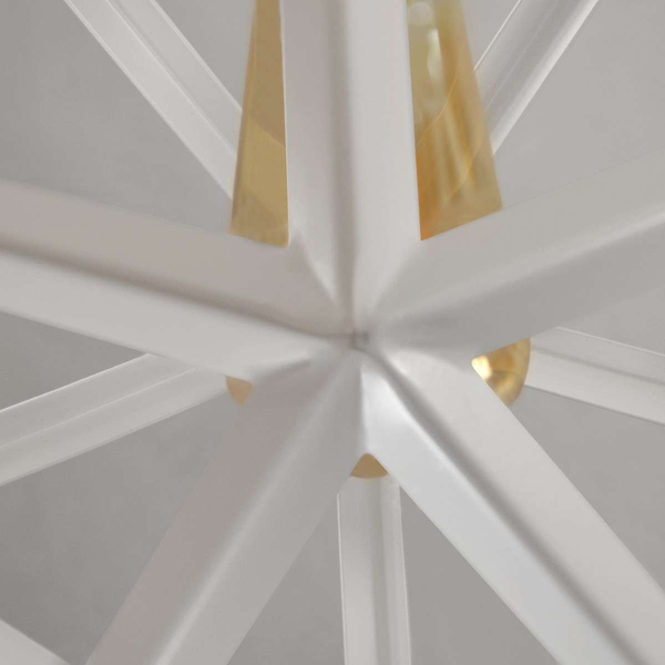 Loftowa LAMPA wisząca DENMARK 307002 Polux metalowa OPRAWA zwis klatka cube biała