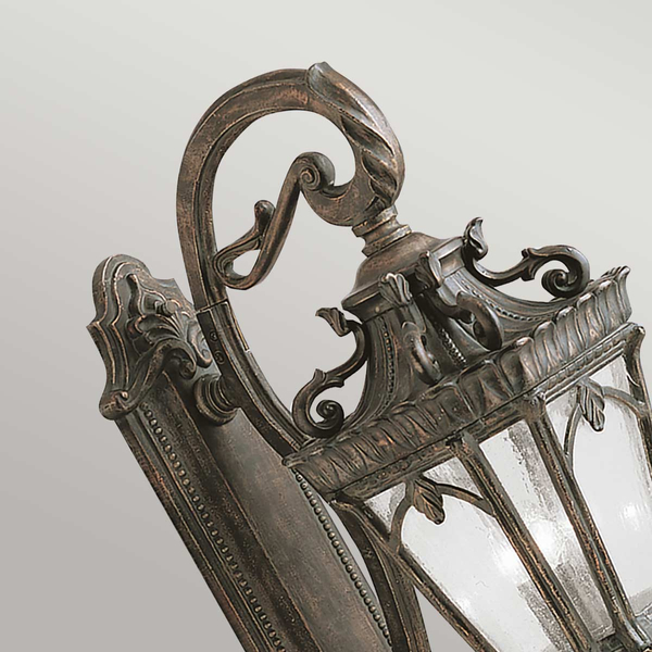 Elewacyjna LAMPA zewnętrzna Tournai KL-TOURNAI1G-L Elstead KICHLER industrialna OPRAWA ścienna ogrodowa IP44 antyczny mosiądz