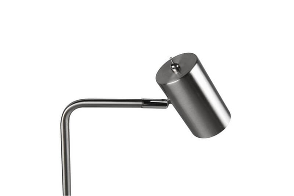 Biurkowa LAMPA regulowana VANTOS DL107512400 Trio metalowa LAMPKA stojąca tuba loftowa na stół nikiel