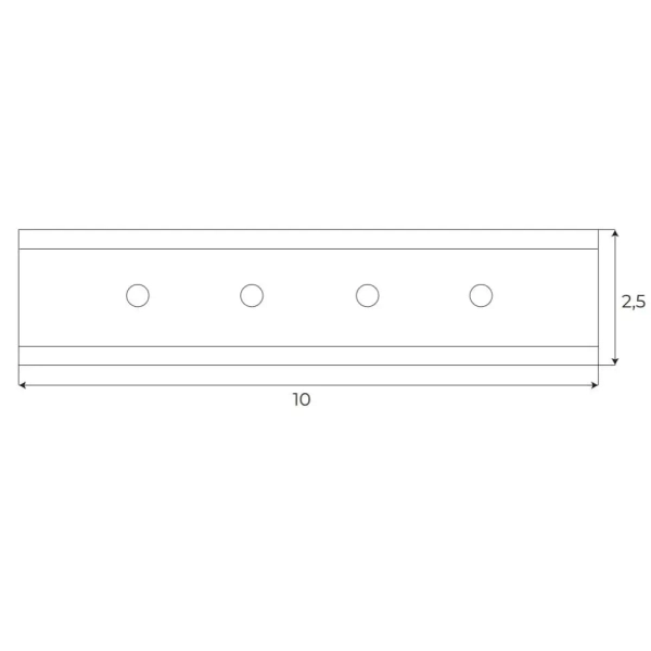Łączący adapter do łączenia szyn Magnetic MA0025 Maxlight biały