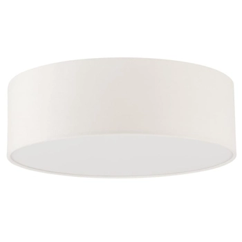 Okrągła lampa sufitowa Soft 40653 Sigma z welurowym białym kloszem