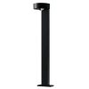 Ogrodowy słupek zewnętrzny FIGARO LED 8W 3000K IP54 AZ6827 czarny aluminiowy