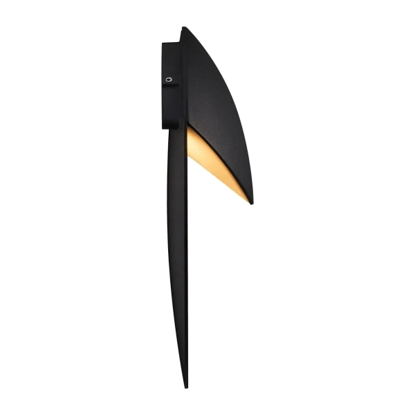 Okrągła lampa ścienna na taras Valopin 2418251003 LED 11W 3000K IP54 czarna