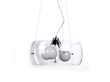 Wisząca lampa przezroczysta Cosmo nowoczesna salonowa