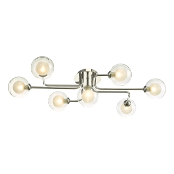 Kulista lampa sufitowa Reyna REY3450-04 szklana molekuły chrom
