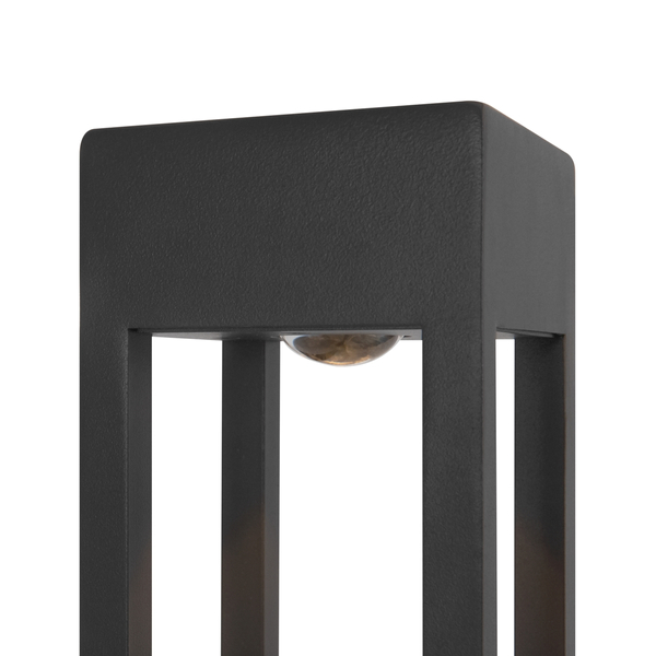 Ogrodowa lampa słupek Elbe O424FL-L10GF Maytoni LED 10W 3000K klatka IP65 grafit