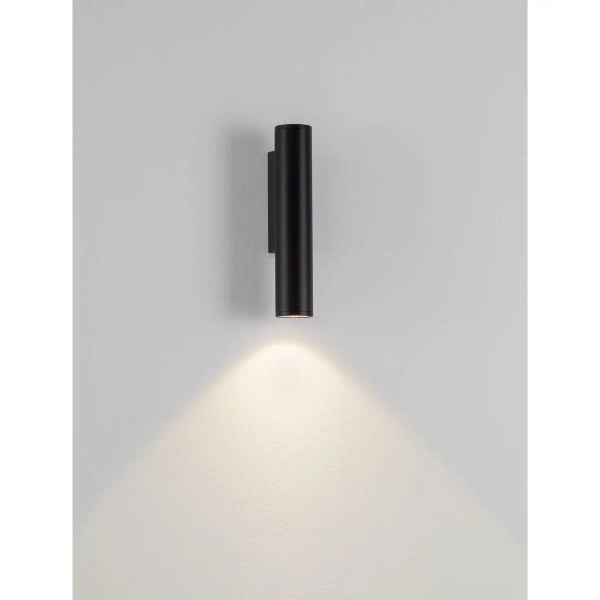 Szklana lampa ścienna TERVONA LE75236 LED 3W 2700K IP65 antracyt