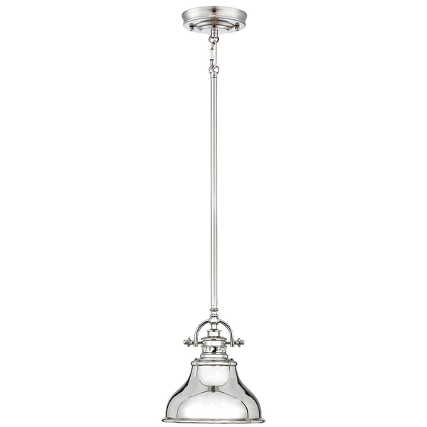 Wisząca lampa industrialna QZ-EMERY-P-S-IS srebrna salonowa