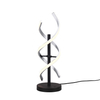 Stołowa lampka helisa SEQUENCE 541810205 Trio LED 20W zmienna barwa ściemnialna srebrna czarna