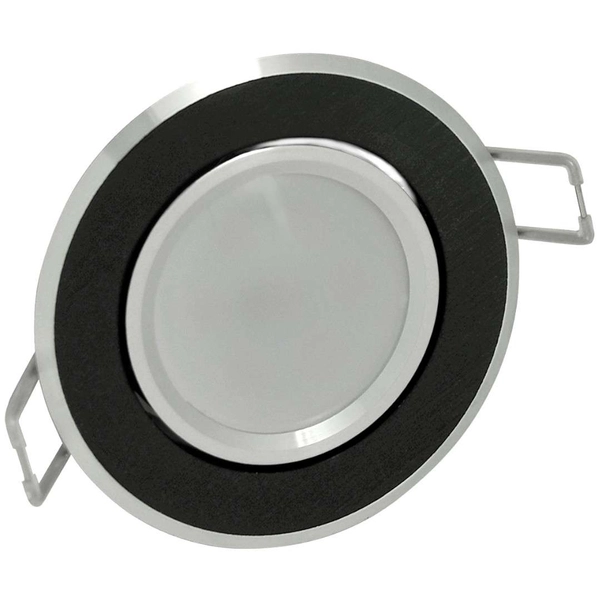 Podtynkowe LAMPY sufitowe SUN OLAL 305251 Polux zestaw 3 OPRAW okrągłych LED 10,5W 3000K do zabudowy czarne