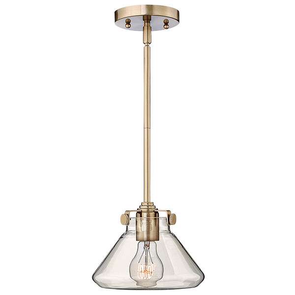 LAMPA wisząca HK-CONGRESS-P-A-BC Elstead HINKLEY industrialna OPRAWA loftowy ZWIS szklany patyna przezroczysta