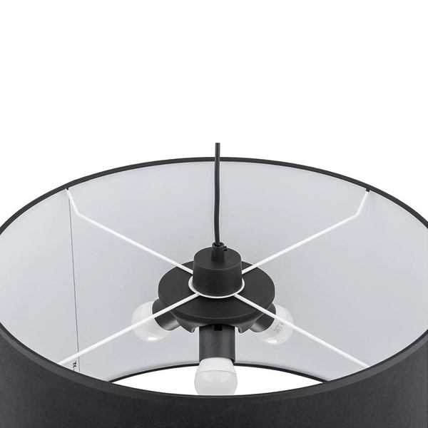 Lampa do salonu wisząca Rondo 3465 TK Lighting tkaninowy klosz czarna