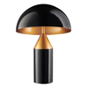 Stołowa lampa grzyb Belfugo MT1233-280 Step do salonu art deco czarna złota