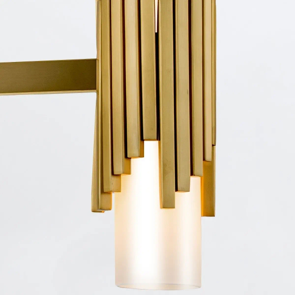 Metalowa lampa wisząca Marvela MARVELE8-AB-OPAL tubki mosiądz