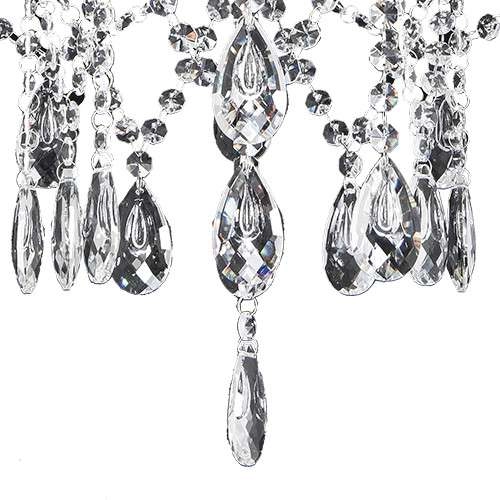 Żyrandol LAMPA wisząca VEN W-N 2325/5 pałacowa OPRAWA z kryształkami ZWIS crystal maria teresa przezroczysty