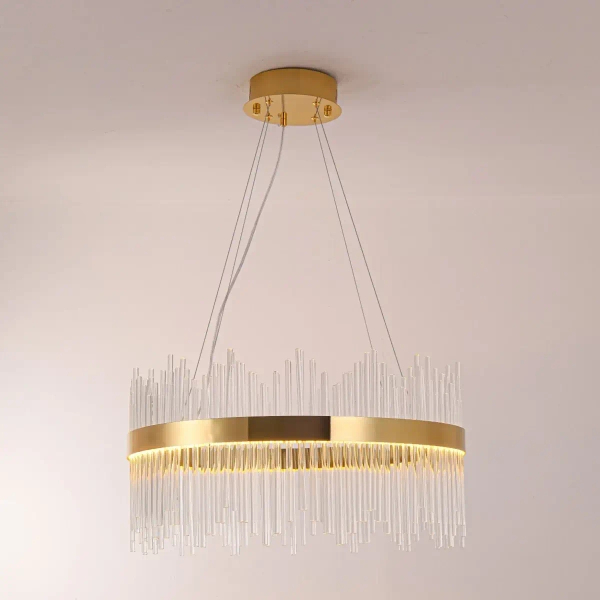 Wisząca lampa crystals HESTIA złota ST-4999-60 1xLED 35W 3000K glamour