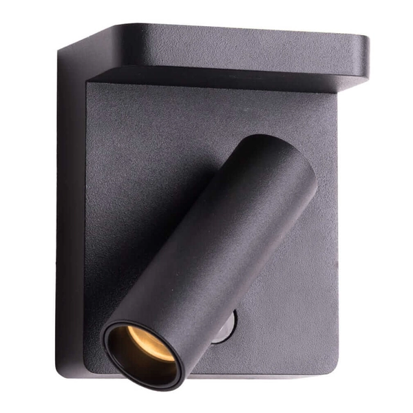 Ścienny kinkiet Lofer W0374 Maxlight LED 7W 3000K reflektorek czarny