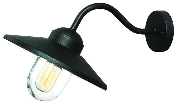 Kinkiet loftowy KLAMPENBORG-BK Elstead elewacyjny czarny