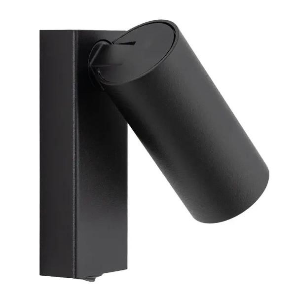 Ścienna lampa z regulacją FOURTY 11763 metalowa tuba czarna