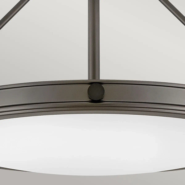 Lampa sufitowa do salonu Collier HK-COLLIER-SF-M-BX okrągła czarna