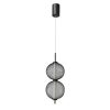 Ażurowa lampa wisząca Puma 32-35356 LED 10W 3000K kulista podwójna czarna